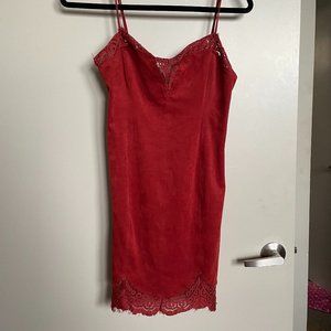 Free People Faux Suede Mini Dress Size S